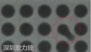 BGA空焊，導(dǎo)通孔(via)連接焊墊